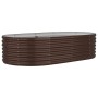 Jardinera arriate acero galvanizado marrón 152x80x36 cm