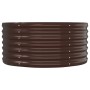 Jardinera arriate acero galvanizado marrón 152x80x36 cm