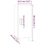 Aparador madera contrachapada marrón roble 34,5x34x90 cm de vidaXL, Aparadores - Ref: Foro24-817404, Precio: 48,92 €