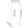 Aparador madera contrachapada marrón roble 34,5x34x90 cm de vidaXL, Aparadores - Ref: Foro24-817404, Precio: 48,41 €, Descuen...