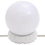 Espejo de pared ovalado con luces LED vidrio 15x40 cm