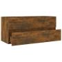 Waschtischunterschrank aus geräuchertem Eichenholz 100x38,5x45 cm von vidaXL, Badezimmermöbel - Ref: Foro24-815657, Preis: 57...