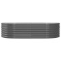 Jardinera arriate acero galvanizado antracita 152x80x36 cm