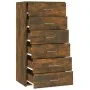 Sideboard mit 6 Schubladen aus geräuchertem Eichensperrholz 50x34x96 cm von vidaXL, Sideboards - Ref: Foro24-815363, Preis: 9...