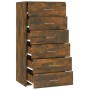Sideboard mit 6 Schubladen aus geräuchertem Eichensperrholz 50x34x96 cm von vidaXL, Sideboards - Ref: Foro24-815363, Preis: 9...