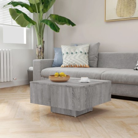 Mesa de centro madera contrachapada gris Sonoma 60x60x31,5 cm de vidaXL, Mesas de centro - Ref: Foro24-815838, Precio: 47,78 ...