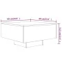 Mesa de centro madera contrachapada gris Sonoma 60x60x31,5 cm de vidaXL, Mesas de centro - Ref: Foro24-815838, Precio: 44,15 ...