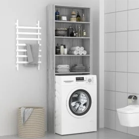 Sonoma gray washing machine cabinet 64x24x190 cm by vidaXL, Accessories for washing machines and dryers - Ref: Foro24-815952,...