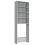 Sonoma grauer Waschmaschinenschrank 64x24x190 cm von vidaXL, Zubehör für Waschmaschinen und Trockner - Ref: Foro24-815952, Pr...