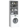 Sonoma grauer Waschmaschinenschrank 64x24x190 cm von vidaXL, Zubehör für Waschmaschinen und Trockner - Ref: Foro24-815952, Pr...