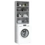 Sonoma grauer Waschmaschinenschrank 64x24x190 cm von vidaXL, Zubehör für Waschmaschinen und Trockner - Ref: Foro24-815952, Pr...