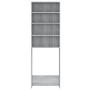Sonoma grauer Waschmaschinenschrank 64x24x190 cm von vidaXL, Zubehör für Waschmaschinen und Trockner - Ref: Foro24-815952, Pr...