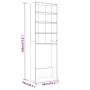 Sonoma grauer Waschmaschinenschrank 64x24x190 cm von vidaXL, Zubehör für Waschmaschinen und Trockner - Ref: Foro24-815952, Pr...