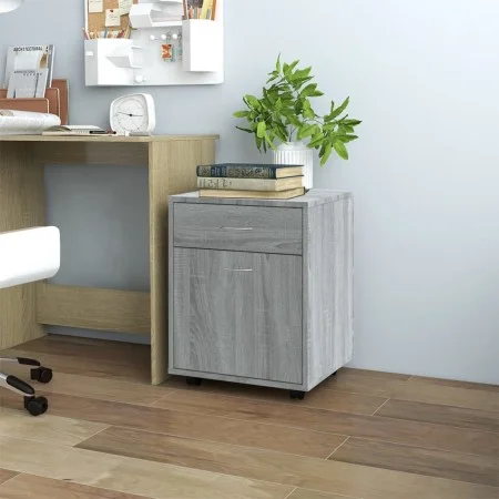 Sonoma grau Sperrholz Rollen Schrank 45x38x54 cm von vidaXL, Schließfächer und Lagerschränke - Ref: Foro24-815964, Preis: 51,...