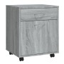 Sonoma grau Sperrholz Rollen Schrank 45x38x54 cm von vidaXL, Schließfächer und Lagerschränke - Ref: Foro24-815964, Preis: 52,...