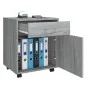 Plywood gray Sonoma wheeled cabinet 45x38x54 cm by vidaXL, Lockers and storage cabinets - Ref: Foro24-815964, Price: 51,70 €,...