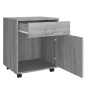 Sonoma grau Sperrholz Rollen Schrank 45x38x54 cm von vidaXL, Schließfächer und Lagerschränke - Ref: Foro24-815964, Preis: 52,...