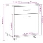 Sonoma grau Sperrholz Rollen Schrank 45x38x54 cm von vidaXL, Schließfächer und Lagerschränke - Ref: Foro24-815964, Preis: 52,...