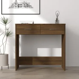 Schreibtisch aus eichenbraunem Sperrholz, 80x40x75 cm von vidaXL, Schreibtische - Ref: Foro24-815476, Preis: 57,21 €, Rabatt: %