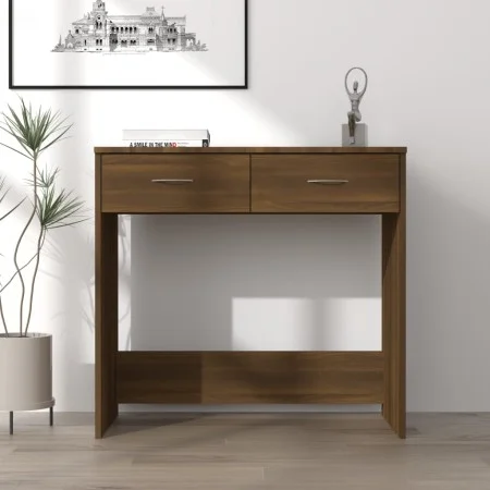 Schreibtisch aus eichenbraunem Sperrholz, 80x40x75 cm von vidaXL, Schreibtische - Ref: Foro24-815476, Preis: 57,21 €, Rabatt: %
