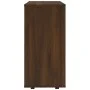 Wardrobe with wheels brown oak plywood 60x35x75cm by vidaXL, Lockers and storage cabinets - Ref: Foro24-815968, Price: 58,59 ...