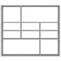 Estantería de pared madera ingeniería gris Sonoma 90x16x78 cm de vidaXL, Estantes y estanterías - Ref: Foro24-815559, Precio:...