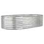Jardinera arriate acero galvanizado plata 152x80x36 cm