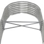 Jardinera arriate acero galvanizado plata 152x80x36 cm