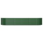 Jardinera arriate acero galvanizado verde 224x80x36 cm