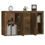 Smoked oak plywood sideboard 120x36x69 cm by vidaXL, Sideboards - Ref: Foro24-815492, Price: 119,71 €, Discount: %