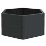 Jardineras 2 uds PP gris antracita