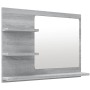 Badezimmerspiegel aus grauem Sonoma-Sperrholz, 60 x 10,5 x 45 cm von vidaXL, Badezimmerwaschtische - Ref: Foro24-815661, Prei...