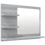Badezimmerspiegel aus grauem Sonoma-Sperrholz, 60 x 10,5 x 45 cm von vidaXL, Badezimmerwaschtische - Ref: Foro24-815661, Prei...