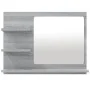 Badezimmerspiegel aus grauem Sonoma-Sperrholz, 60 x 10,5 x 45 cm von vidaXL, Badezimmerwaschtische - Ref: Foro24-815661, Prei...
