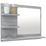 Badezimmerspiegel aus grauem Sonoma-Sperrholz, 60 x 10,5 x 45 cm von vidaXL, Badezimmerwaschtische - Ref: Foro24-815661, Prei...