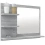 Badezimmerspiegel aus grauem Sonoma-Sperrholz, 60 x 10,5 x 45 cm von vidaXL, Badezimmerwaschtische - Ref: Foro24-815661, Prei...