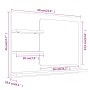 Badezimmerspiegel aus grauem Sonoma-Sperrholz, 60 x 10,5 x 45 cm von vidaXL, Badezimmerwaschtische - Ref: Foro24-815661, Prei...