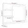 Badezimmerspiegel aus grauem Sonoma-Sperrholz, 60 x 10,5 x 45 cm von vidaXL, Badezimmerwaschtische - Ref: Foro24-815661, Prei...