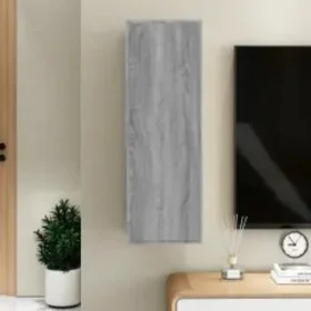 Sonoma grauer TV-Schrank aus Holzwerkstoff, 30,5 x 30 x 90 cm von vidaXL, TV-Möbel - Ref: Foro24-815749, Preis: 38,43 €, Raba...
