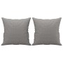 Decorative cushions 2 pcs light gray fabric 40x40 cm by vidaXL, Cushions - Ref: Foro24-349471, Price: 20,50 €, Discount: %