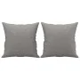 Decorative cushions 2 pcs light gray fabric 40x40 cm by vidaXL, Cushions - Ref: Foro24-349471, Price: 20,12 €, Discount: %