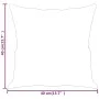 Decorative cushions 2 pcs light gray fabric 40x40 cm by vidaXL, Cushions - Ref: Foro24-349471, Price: 20,12 €, Discount: %