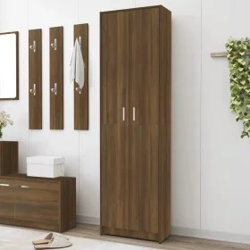 Dielenschrank Eiche braun Sperrholz 55x25x189cm von vidaXL, Kleiderschränke - Ref: Foro24-815518, Preis: 118,02 €, Rabatt: %