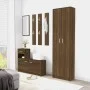 Dielenschrank Eiche braun Sperrholz 55x25x189cm von vidaXL, Kleiderschränke - Ref: Foro24-815518, Preis: 117,99 €, Rabatt: %