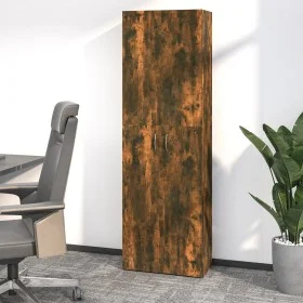 Büroschrank aus geräucherter Eichenholz-Furnierplatte, 60x32x190 cm. von vidaXL, Aktenschränke - Ref: Foro24-815279, Preis: 1...