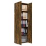 Büroschrank aus geräucherter Eichenholz-Furnierplatte, 60x32x190 cm. von vidaXL, Aktenschränke - Ref: Foro24-815279, Preis: 1...