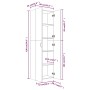 Büroschrank aus geräucherter Eichenholz-Furnierplatte, 60x32x190 cm. von vidaXL, Aktenschränke - Ref: Foro24-815279, Preis: 1...