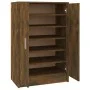 Mueble zapatero madera contrachapada roble ahumado 60x35x92 cm de vidaXL, Zapateros y organizadores de calzado - Ref: Foro24-...