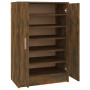 Schuhschrank aus geräucherter Eichen-Sperrholz 60x35x92 cm. von vidaXL, Schuhregale und Schuhorganisatoren - Ref: Foro24-8160...