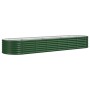 Jardinera arriate acero galvanizado verde 296x80x36 cm